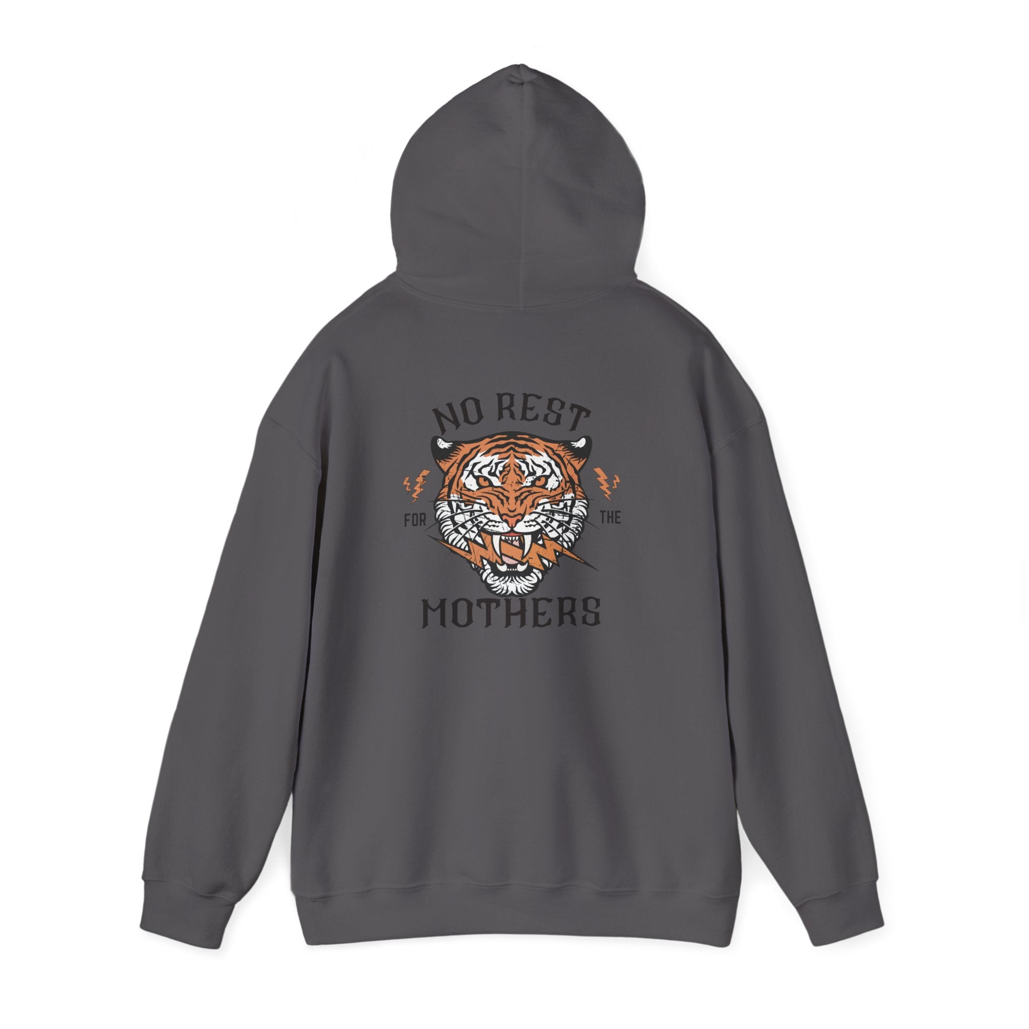 No Rest for the Mothers Tiger Hoodie | Vintage Tiger Illustration