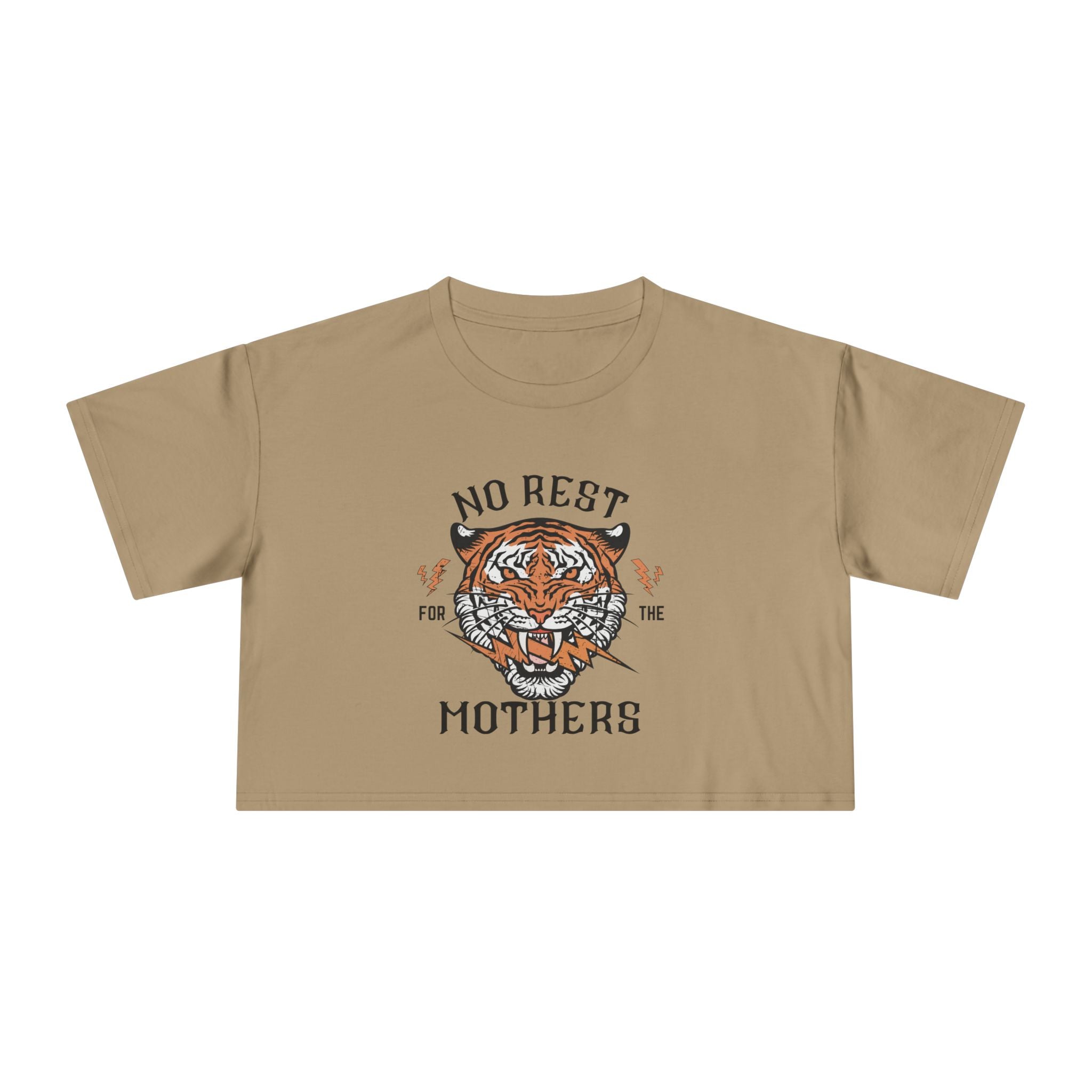 Tiger “No Rest for the Mothers” Crop Tee