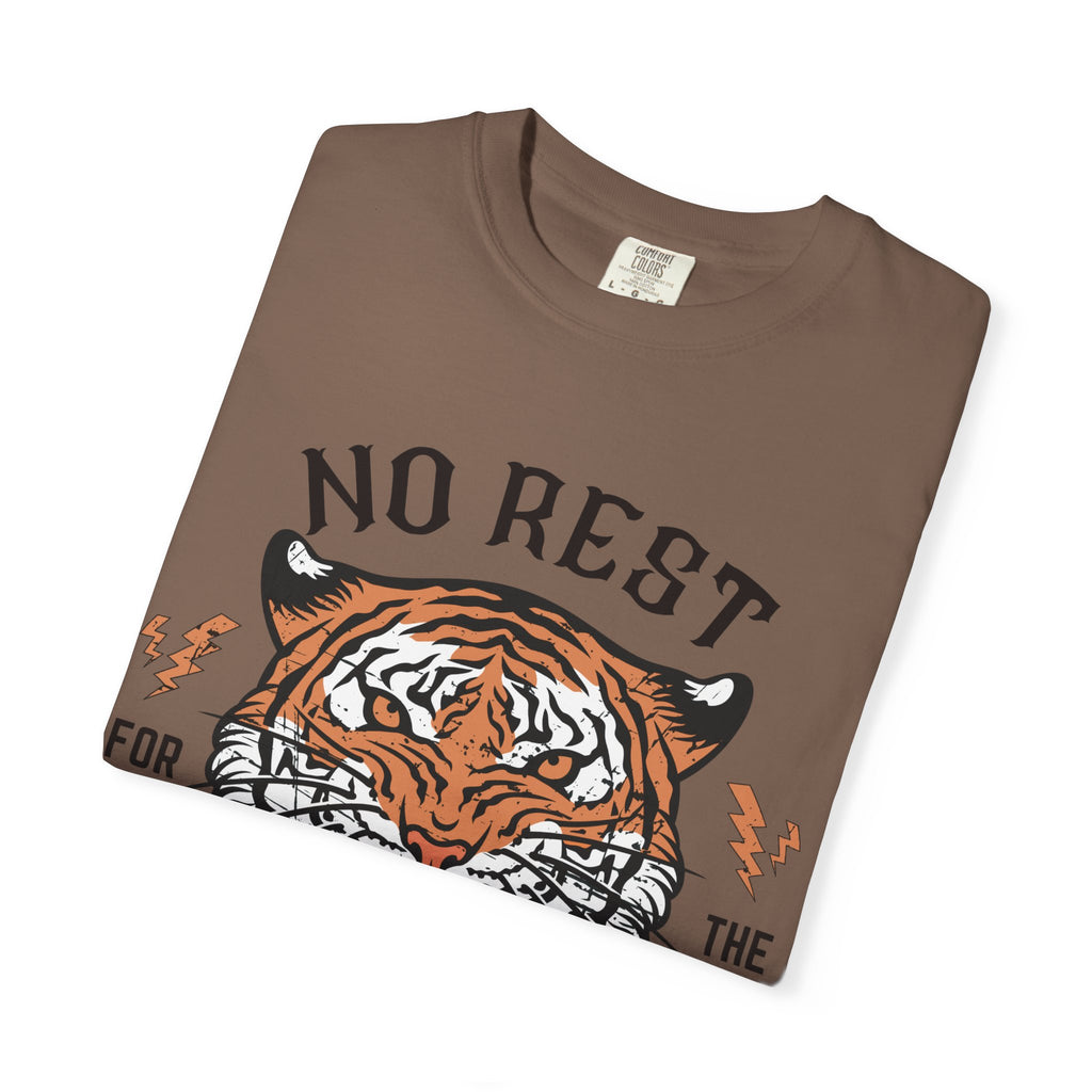 No Rest for the Mothers tiger graphic T-Shirt | Vintage tiger head tee