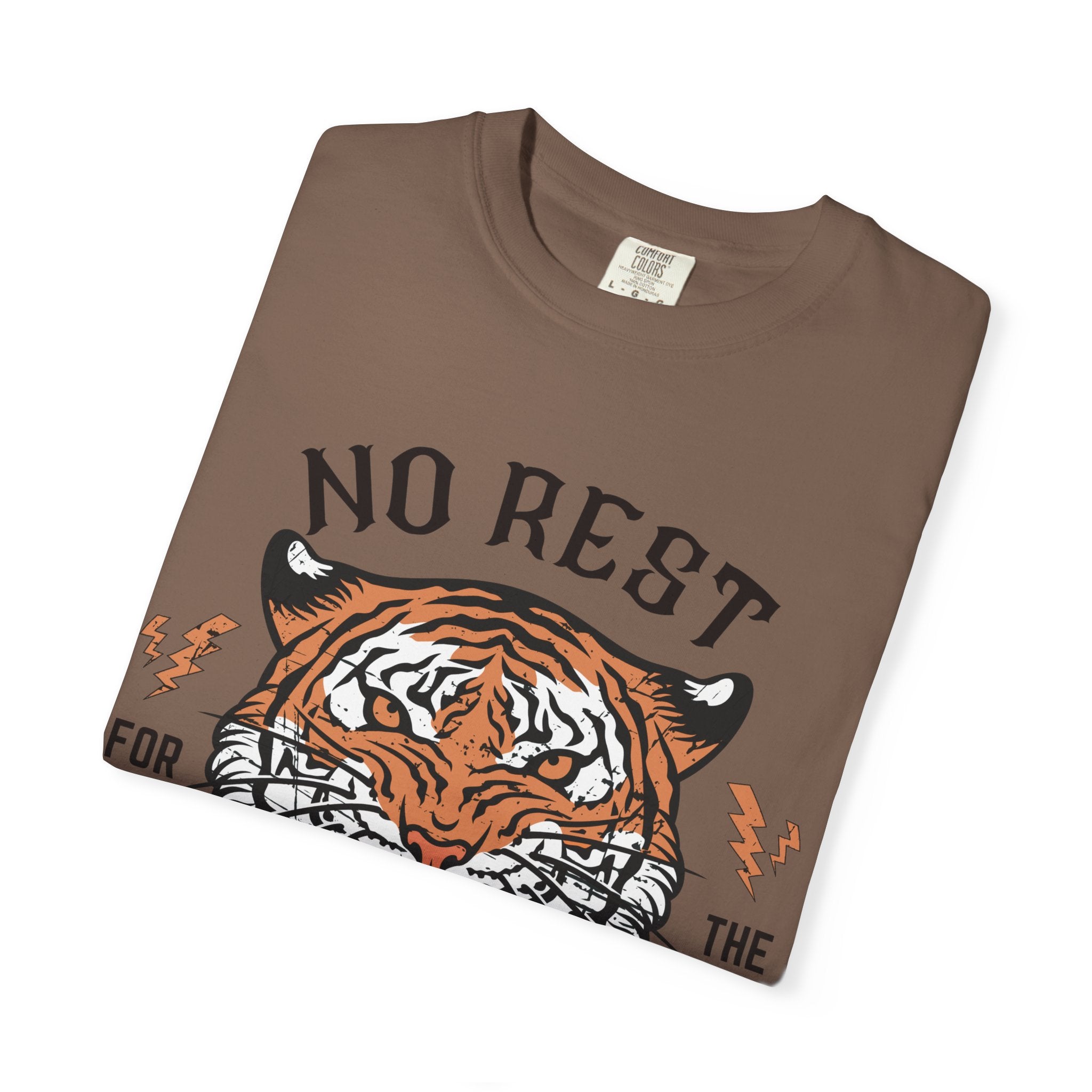 No Rest for the Mothers tiger graphic T-Shirt | Vintage tiger head tee