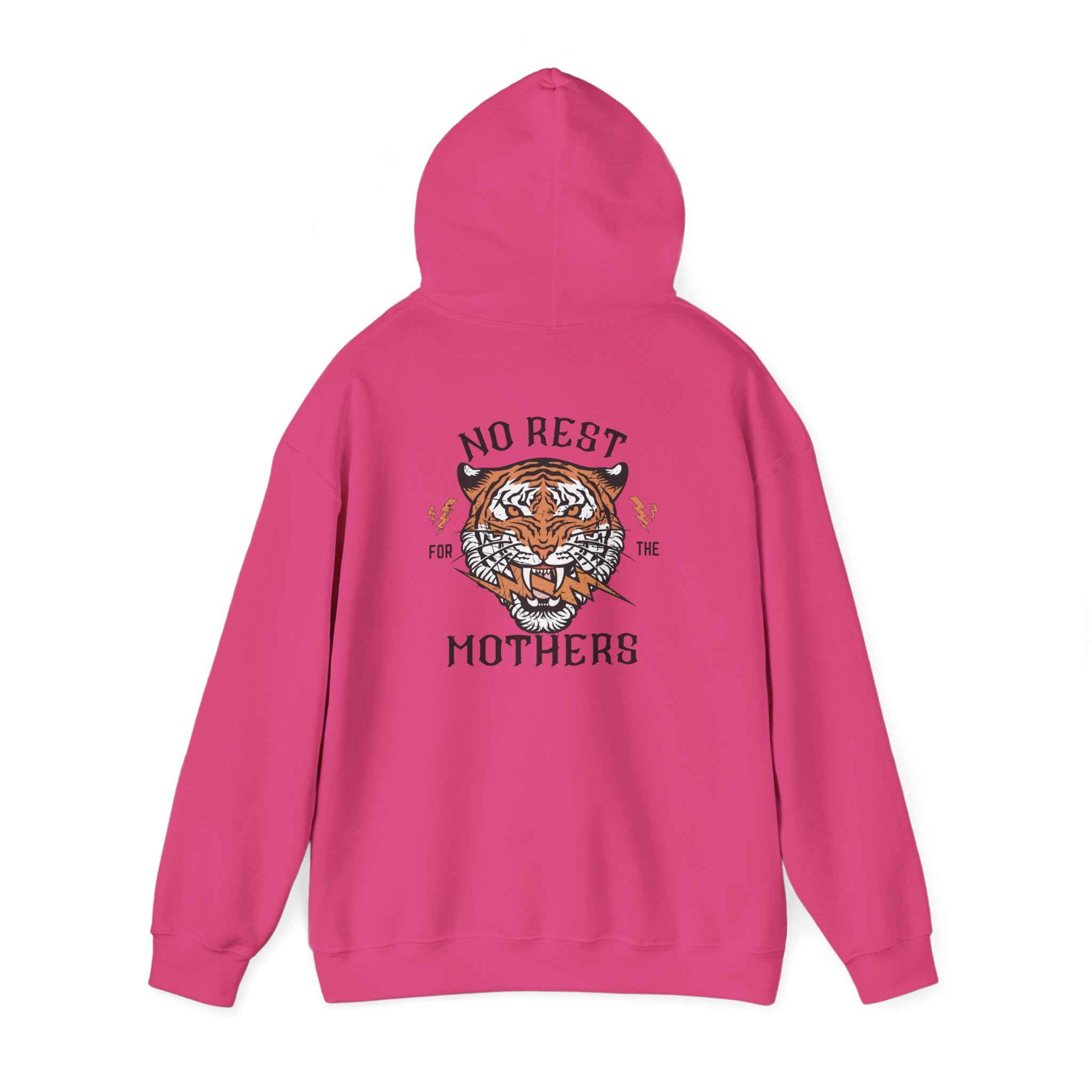 No Rest for the Mothers Tiger Hoodie | Vintage Tiger Illustration