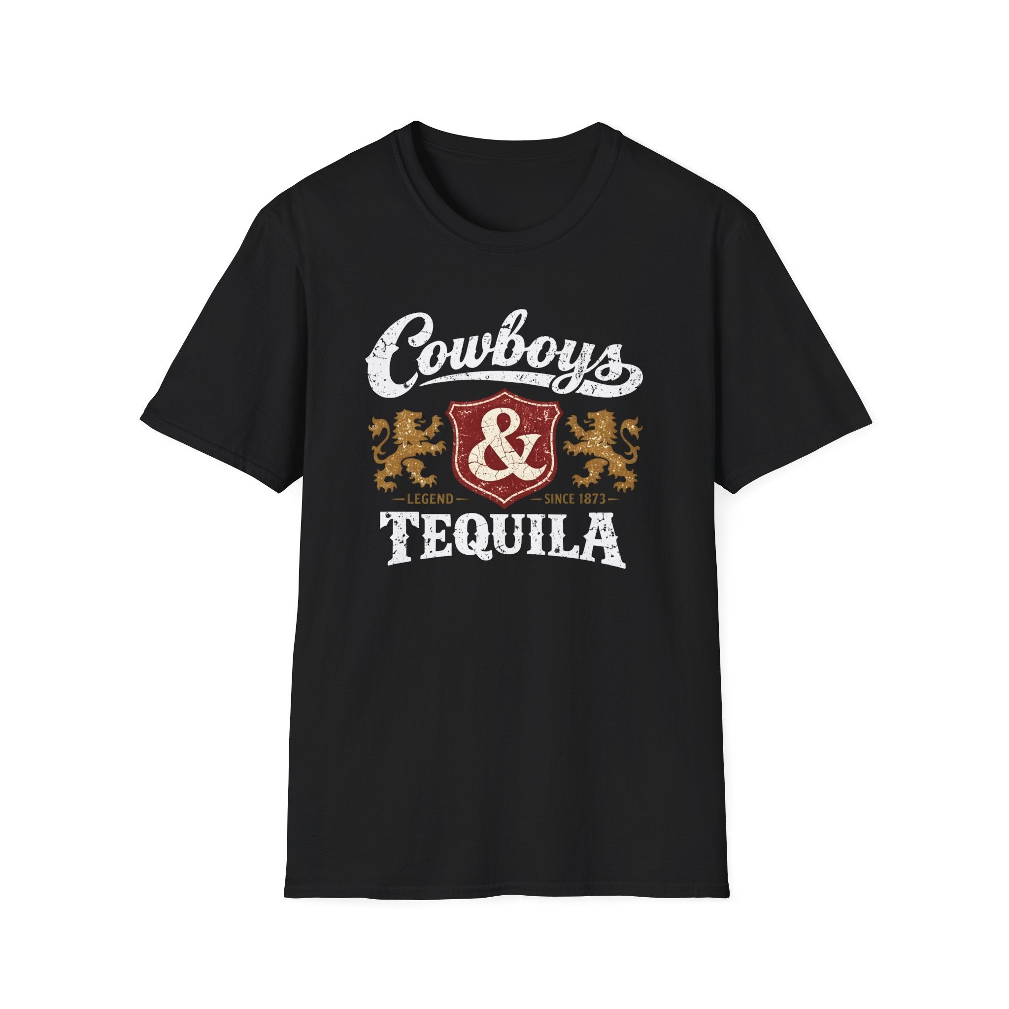 Cowboys & Tequila T-Shirt | Western Crest Graphic Tee