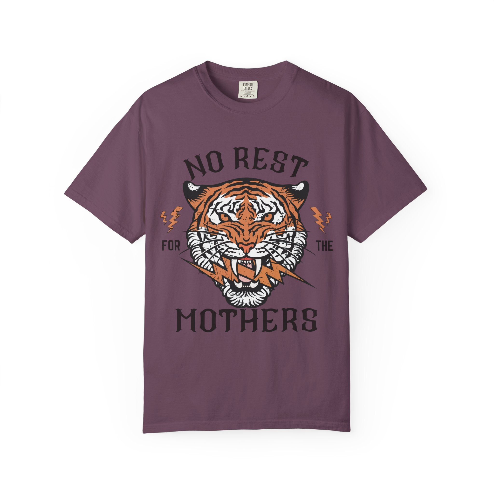No Rest for the Mothers tiger graphic T-Shirt | Vintage tiger head tee