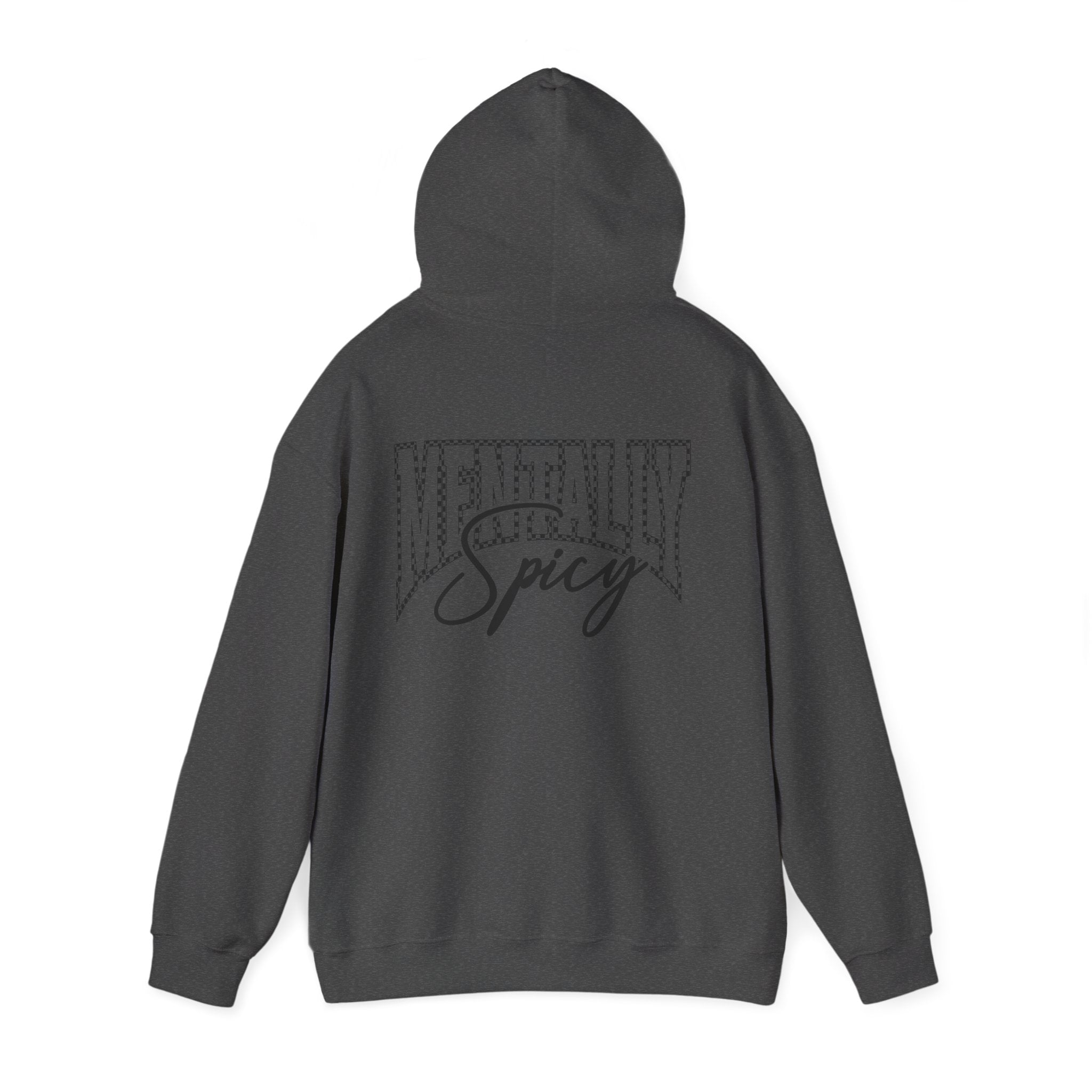 Raising Ballers Hoodie — "Mentally Spicy" Back Graphic Sports Parent Sweatshirt