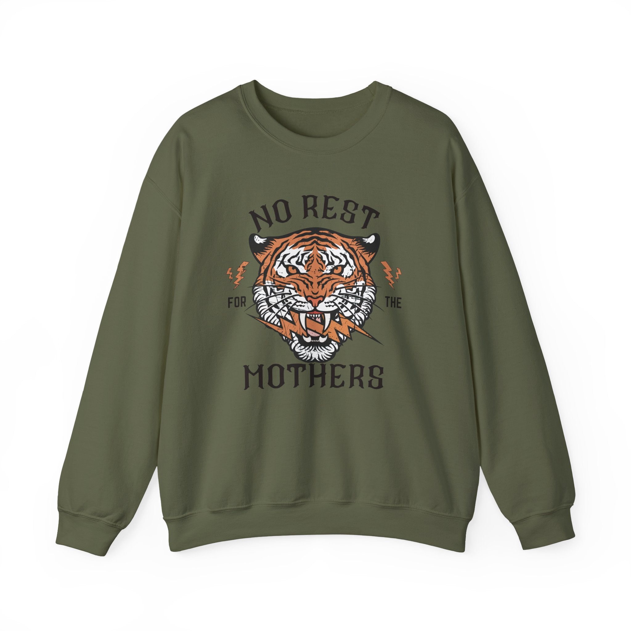 No Rest for the Mothers Tiger Crewneck Sweatshirt