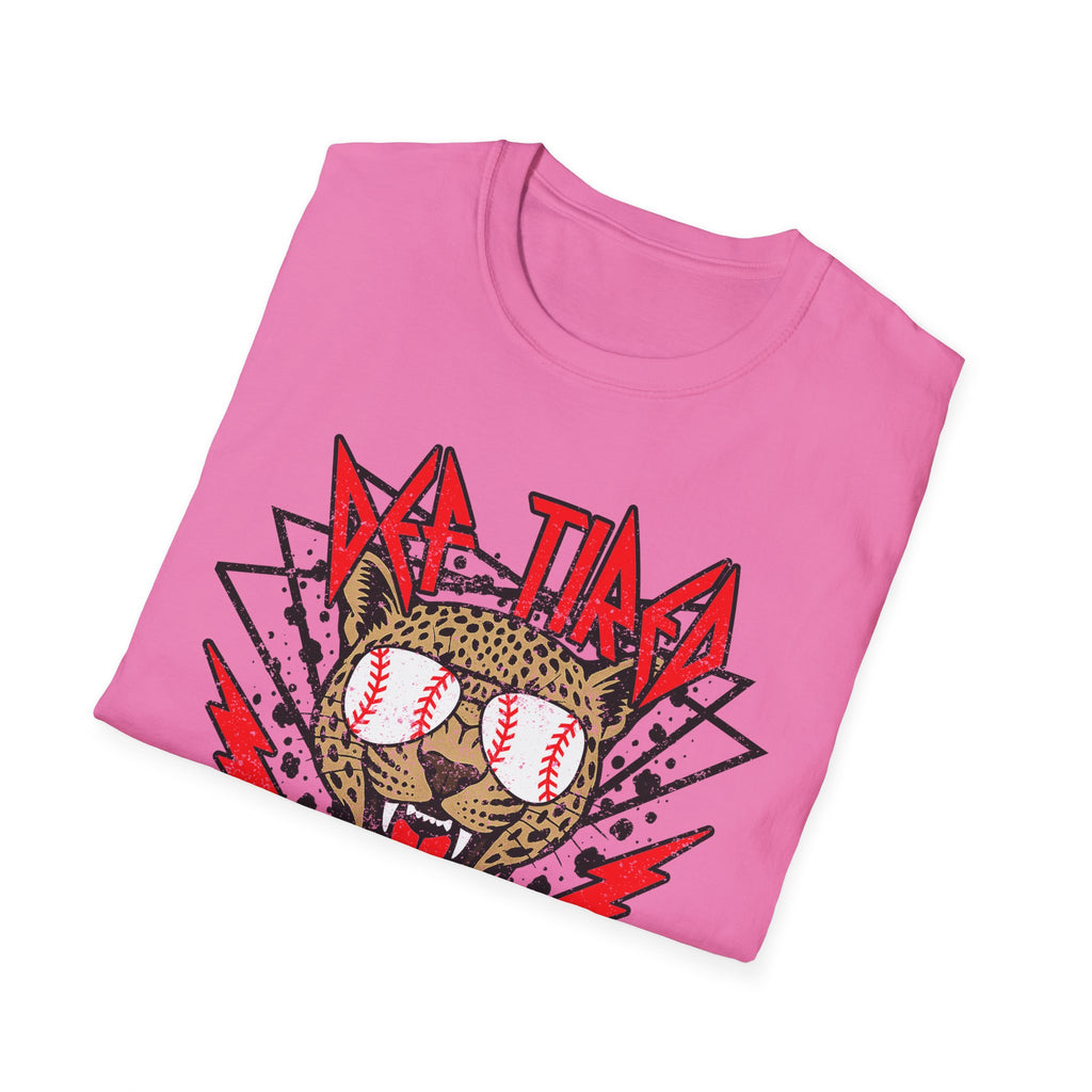 Baseball Sunglasses Wolf T-Shirt | Retro Lightning Graphic, Sports Tee