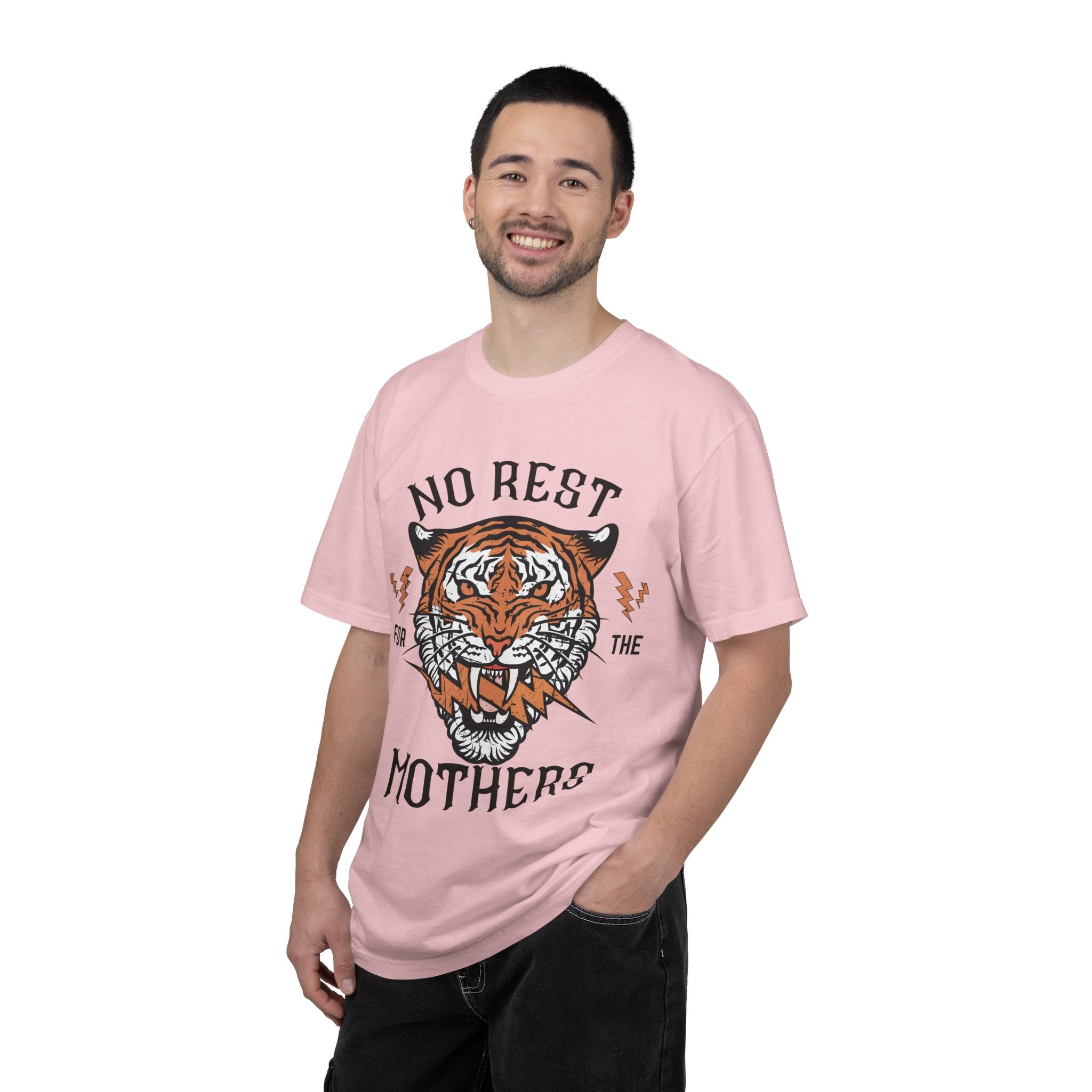 No Rest for the Mothers tiger graphic T-Shirt | Vintage tiger head tee