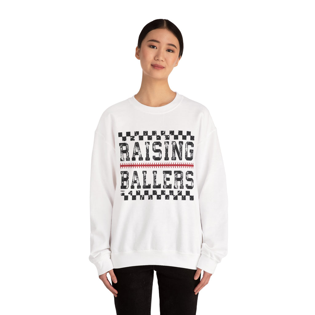 Raising Ballers Sweatshirt | Youth Basketball Parent Crewneck