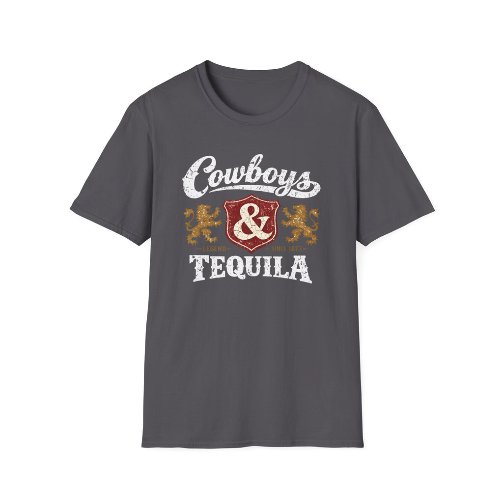 Cowboys & Tequila T-Shirt | Western Crest Graphic Tee