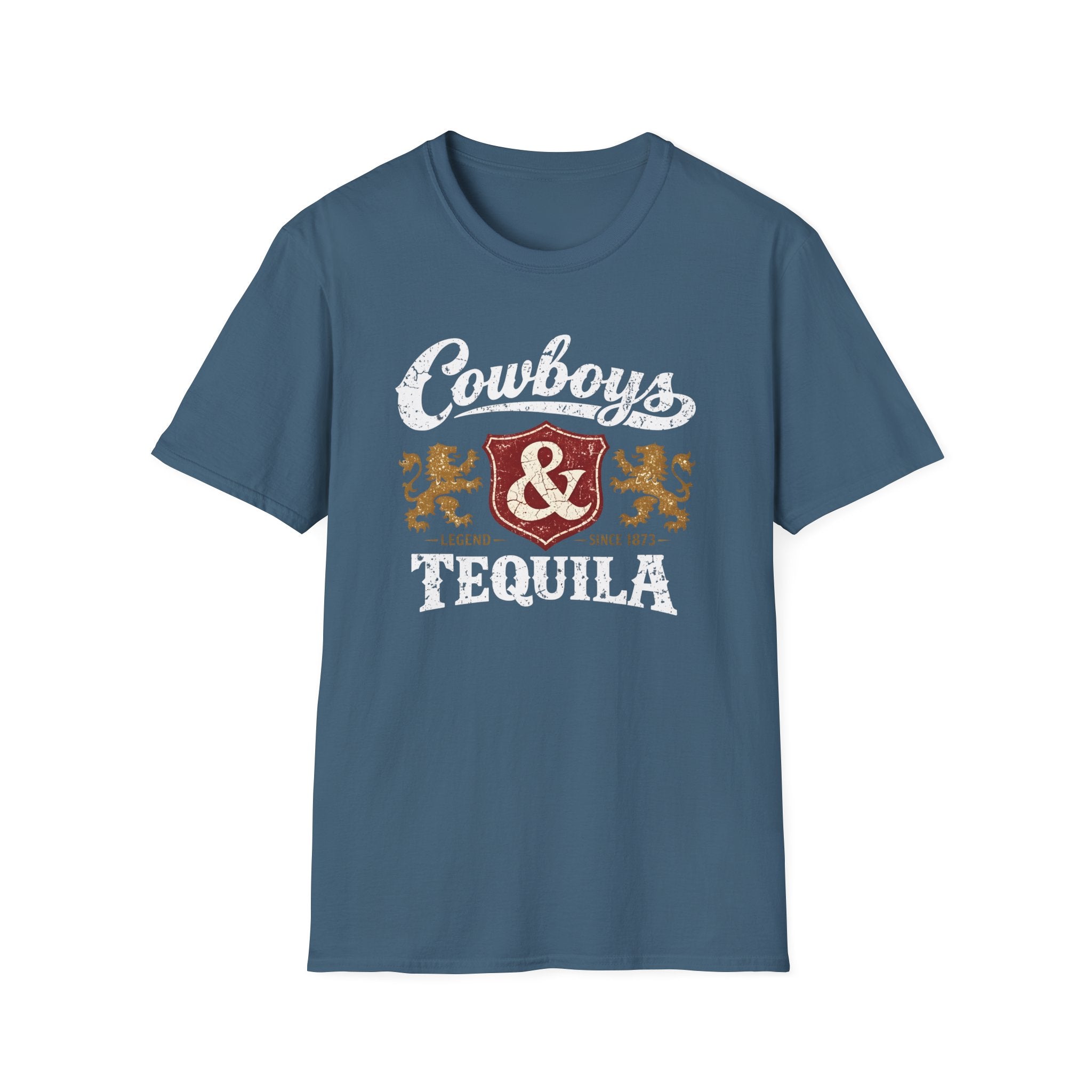 Cowboys & Tequila T-Shirt | Western Crest Graphic Tee