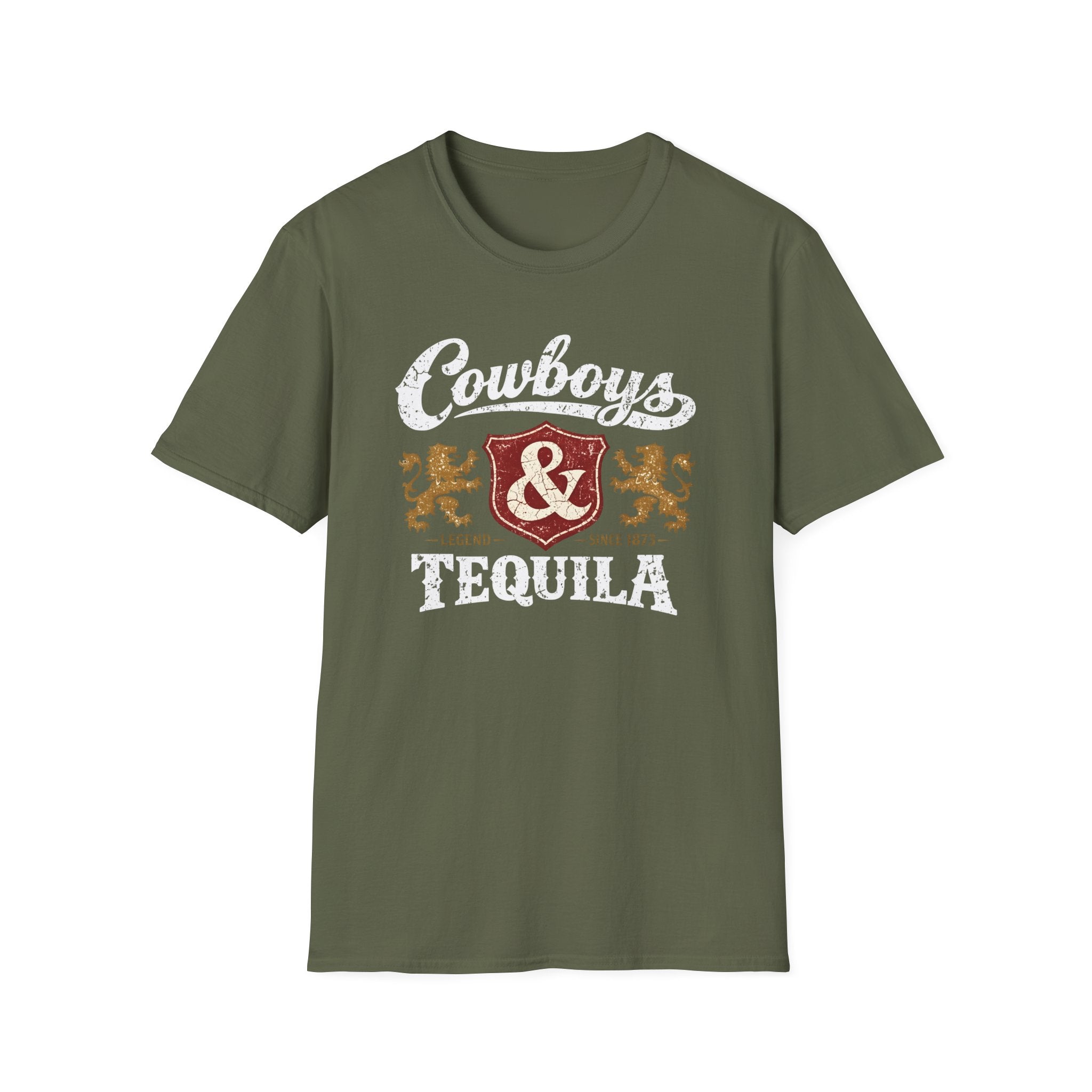 Cowboys & Tequila T-Shirt | Western Crest Graphic Tee