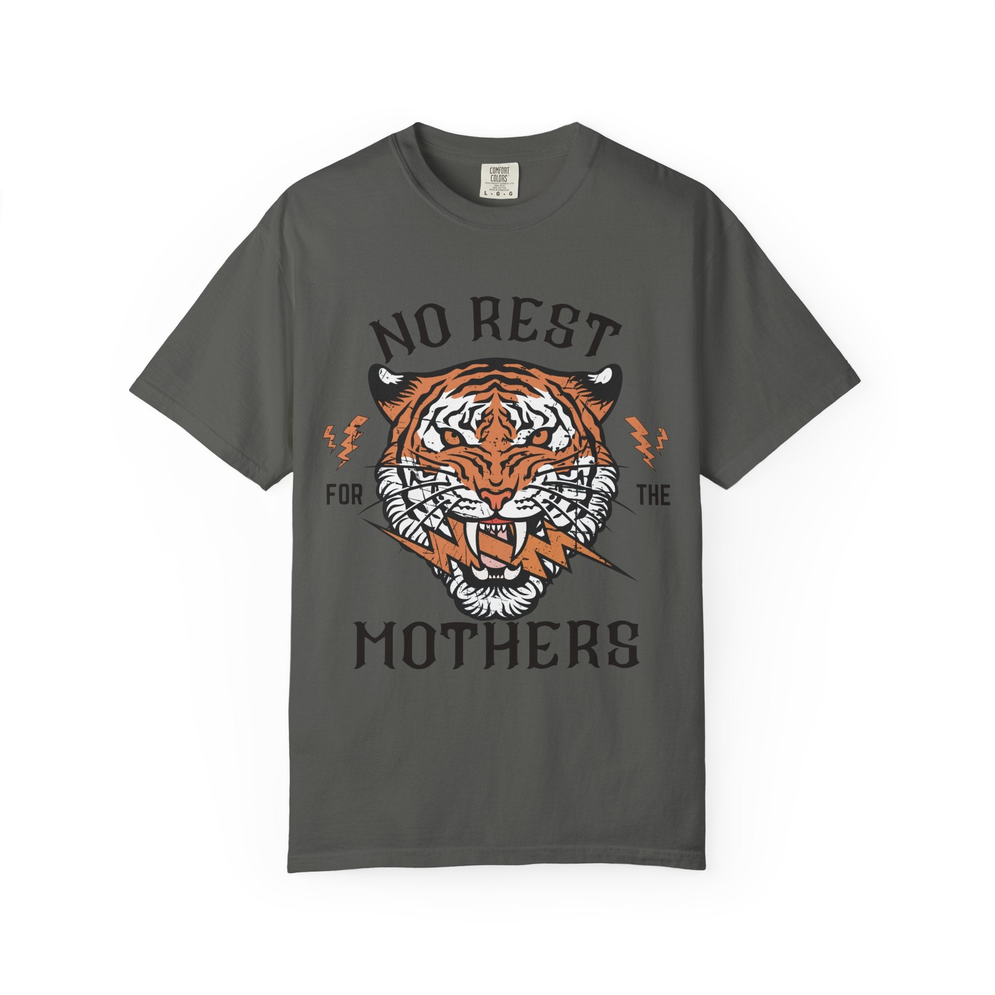 No Rest for the Mothers tiger graphic T-Shirt | Vintage tiger head tee