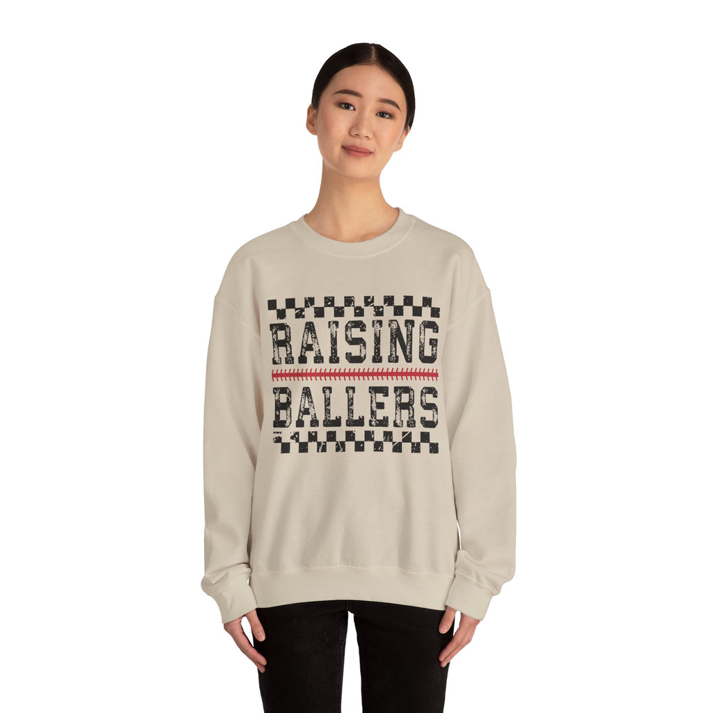 Raising Ballers Sweatshirt | Youth Basketball Parent Crewneck