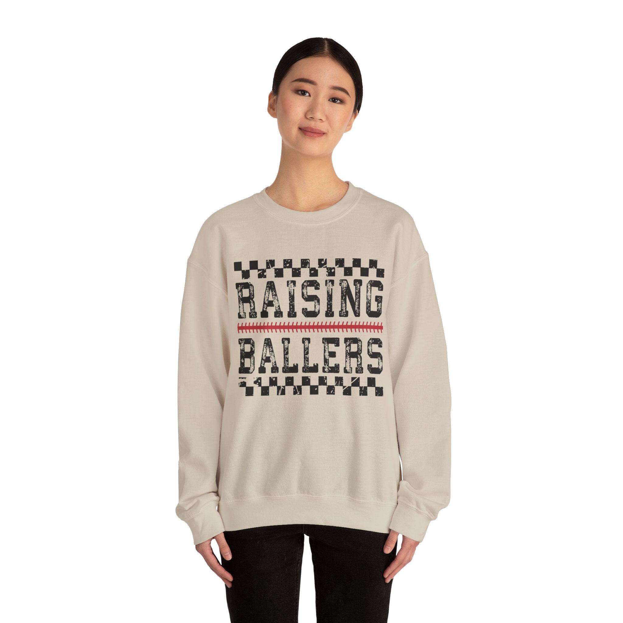 Raising Ballers Sweatshirt | Youth Basketball Parent Crewneck