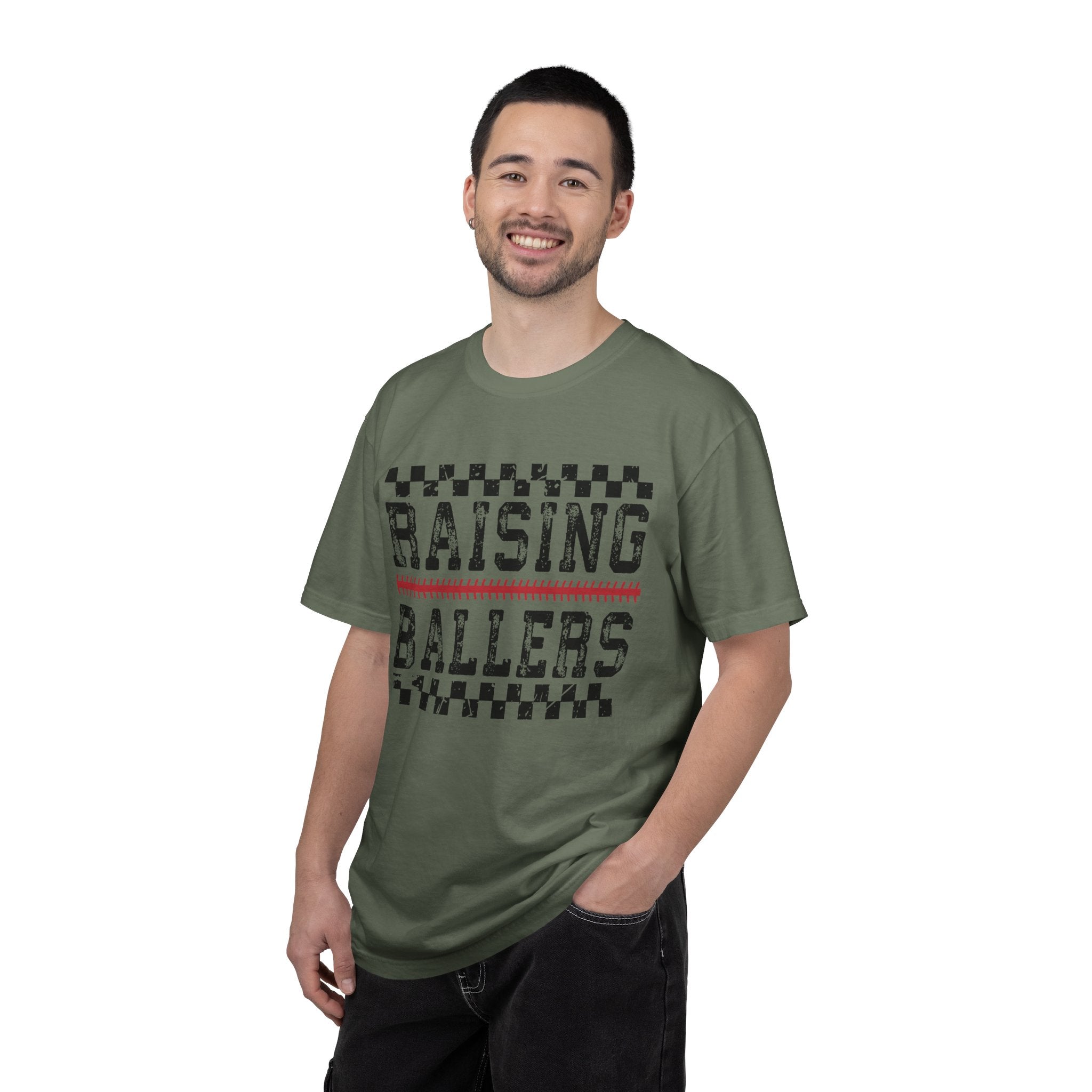 Raising Ballers T-shirt | Sports Typography, Basketball Mom Dad Shirt