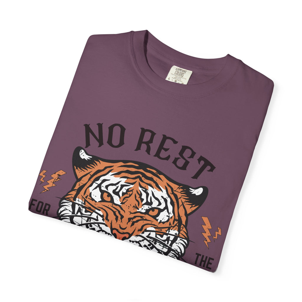 No Rest for the Mothers tiger graphic T-Shirt | Vintage tiger head tee
