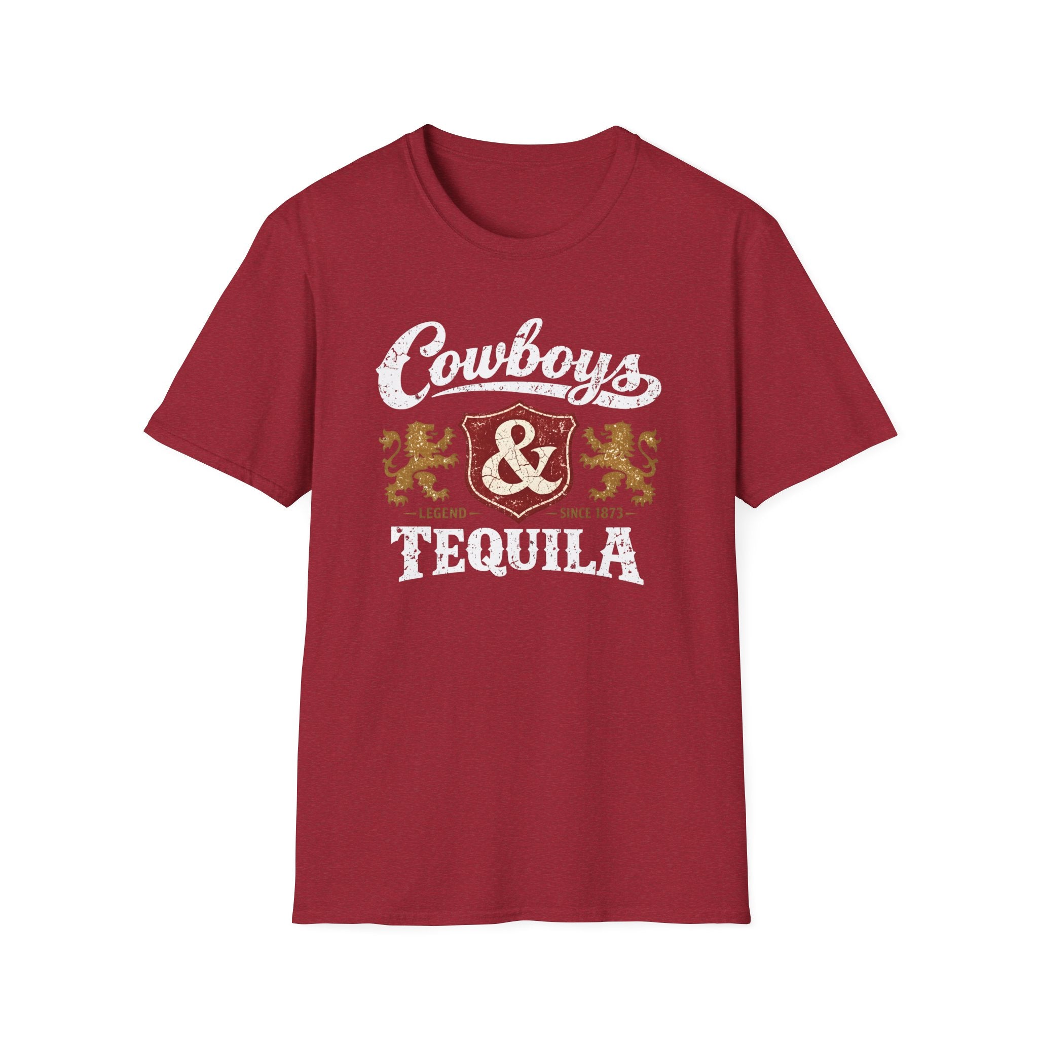 Cowboys & Tequila T-Shirt | Western Crest Graphic Tee