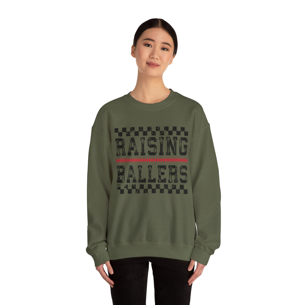 Raising Ballers Sweatshirt | Youth Basketball Parent Crewneck